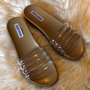 Steve Madden clear slides